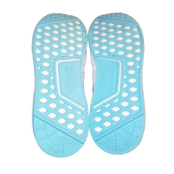 Adidas NMD R1 V2 Men's Size 13 White Solar Blue Running Shoes Sneakers FW3901 - Picture 5 of 6
